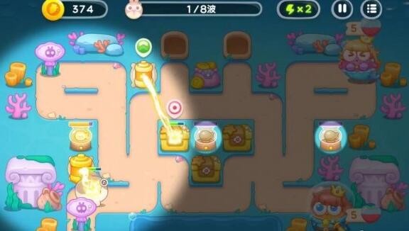 《保卫萝卜4》海的闺女第72关通关攻略