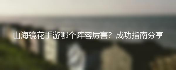 山海镜花手游哪个阵容厉害 成功指南分享