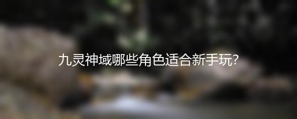 九灵神域哪些角色适合新手玩