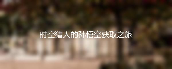 时空猎人的孙悟空获取之旅