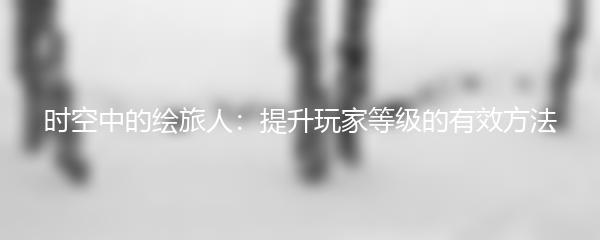 时空中的绘旅人提升玩家等级的有效方法