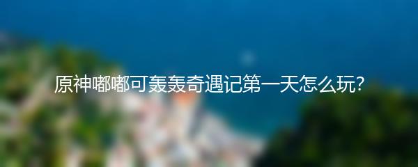 原神嘟嘟可轰轰奇遇记第一天怎么玩？