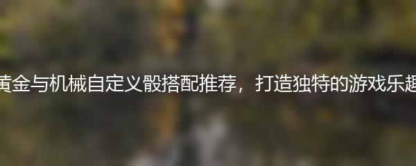 黄金与机械自定义骰搭配推荐，打造独特的游戏乐趣