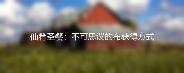 仙肴圣餐：不可思议的布获得方式
