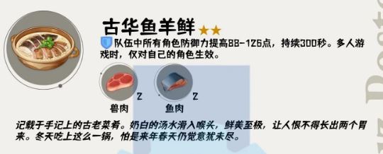 原神4.4版本新食谱配方汇总