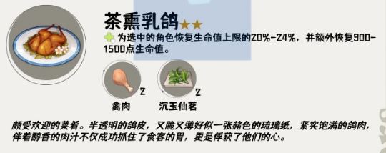 原神4.4版本新食谱配方汇总