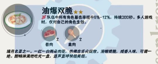 原神4.4版本新食谱配方汇总