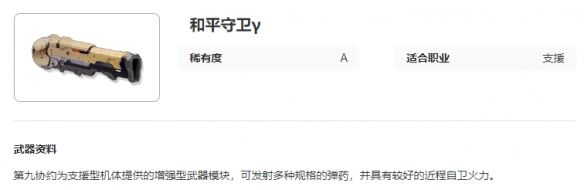 艾塔纪元和平守卫γ图鉴一览