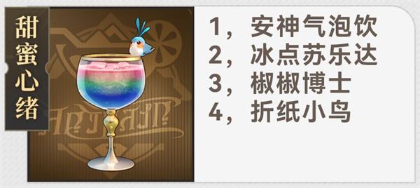 崩坏：星穹铁道杯中逸事配方大全