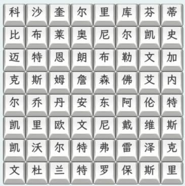 文字找茬大师篮球巨星2连上篮球巨星名字通关攻略