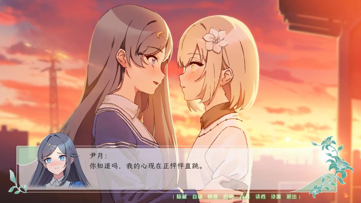 微悬疑百合虐心视觉小说花恋月依Steam页面上线 支持简体中文