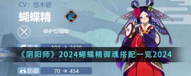 阴阳师2024蝴蝶精御魂搭配一览2024