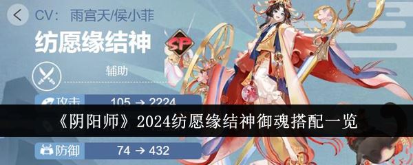 阴阳师2024纺愿缘结神御魂搭配一览