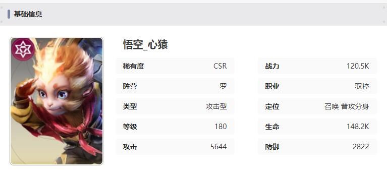 星际52区心猿悟空英雄档案分享